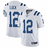 Nike Indianapolis Colts #12 Andrew Luck White NFL Vapor Untouchable Limited Jersey,baseball caps,new era cap wholesale,wholesale hats